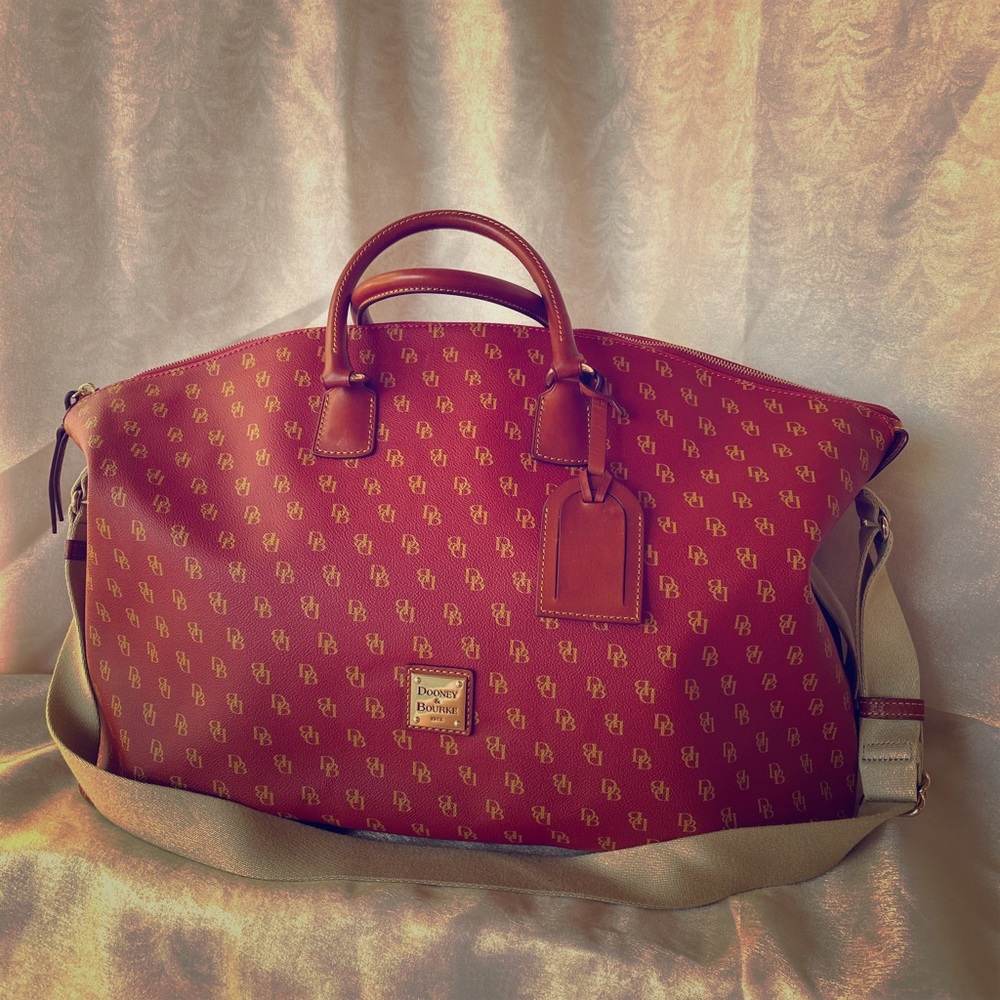 Dooney & Bourke Coated Cotton Monogram Weekender
